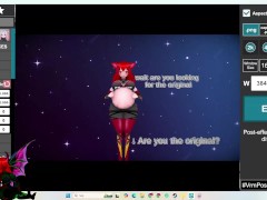 18+ vroid studio VRM Posing Desktop VRM Adjuster / making a vore Comic