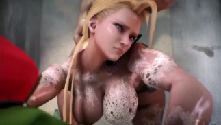 Wet shower time with Cammy and hard cock