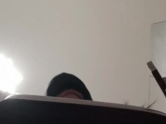 Tied up, blindfolded and ballgagged milf gets fucked in her mouth, pussy and ass