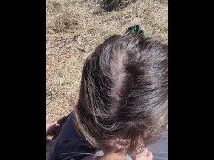 Quick off trail blowjob from stranger