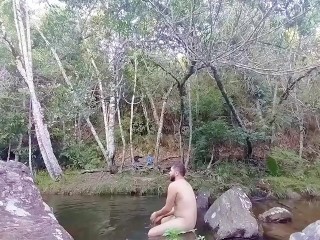 I Stroked my Cock near the Waterfalls of Minas Gerais.