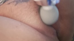 I'm playing with my massager when im alone