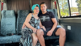 Lusty bbw grandma is picked for rough ass fucking