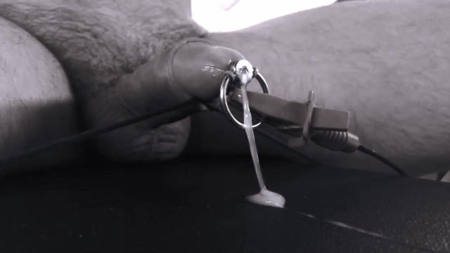 Extracting a big load of cum out of my cock