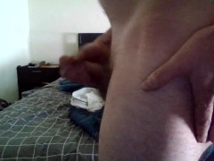 Jerk off with ass to camera asking you to lick my ass