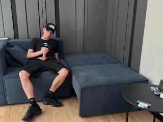 Guy Jerked off and CUM in Nike Air Max plus TN