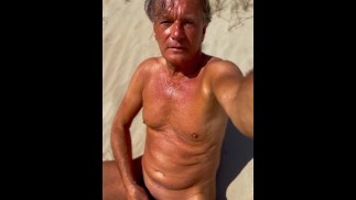 Public cumshot orgasm on the beach by Christopheporn amateur Bongacams model