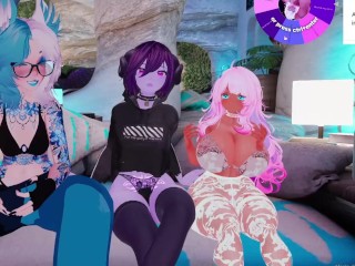 Pink shortstack get’s pinned down by a femboy shark and succubus | 05.02.2025 stream vod trailer