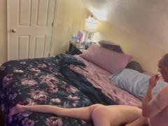 Playtime with babygirl spanking pussy teasing and anal play