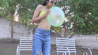 Pinch to pop with my new SHEIN neon punchball balloons (Full video on C4S / MV / OF / Membersite)
