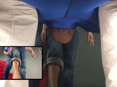 POV ball busting tutorial two views