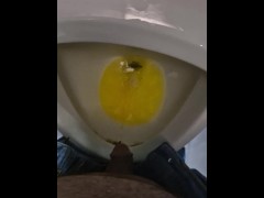 Very risky peeing at the mall