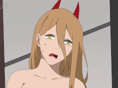 Chainsaw Man – Kobeni Caught Shaving Her Pussy by Power (meltpuff)