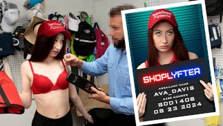 Desperate Shoplifter Begs Loss Prevention Officer - Cum in My Mouth, Not My Pussy