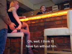 Tgirl gets Fucked in Anal while talking to a barmaid - Screenshot 3 of 16 - Tgirl