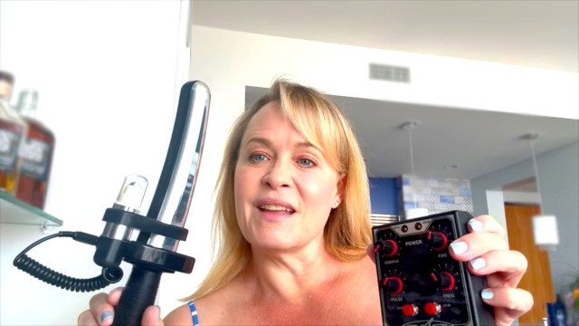 I masturbated to orgasm with a Samurai Electro-Stim Wand