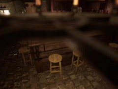 Whore barmaid serves last call for orc patron - Screenshot 11 of 16 - Barmaid