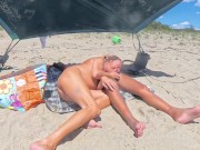 Sex show Chaturbate, TV version 4K, nudist beach, shemale and guy, Gigi and Dave 07-05-2025, p2