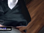 Beautiful French Maid Katrina Colt Cleans Apartments & Sucks Cocks For Extra Cash - FreeUse