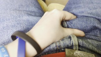 SFW Rubbung big hard cock through jeans