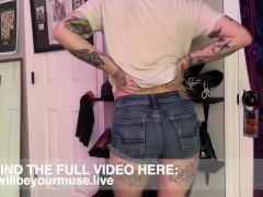 Trans Boy Farts In Jean Shorts