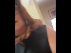 Cd strokes herself and blows some clouds