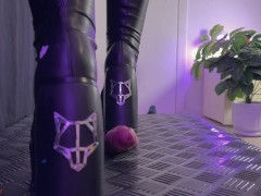 Night Walking Over Your Cock in My Dirty Naked Wolfe Boots - Screenshot 1 of 16 - Cbt