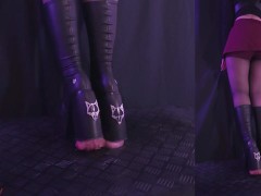 Night Walking Over Your Cock in My Dirty Naked Wolfe Boots - Screenshot 13 of 16 - Cock Crush