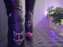 Night Walking Over Your Cock in My Dirty Naked Wolfe Boots - Screenshot 2 of 16 - Trampling