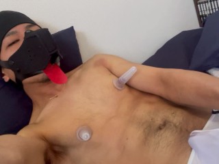 我慢汁と臭いに興奮する男子