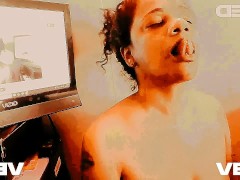 EBONY BIG BREAST BBW INDIAN BROWN SKIN BIG TITS AND HUGE BBC BLOWJOB