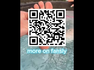 Girl Takes her Foot out of the Water in the Pool