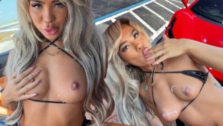 Real Gas Station Pick Up-Fine Ass Luna Luxe Gets Fucked on my Ferrari - TeddyT