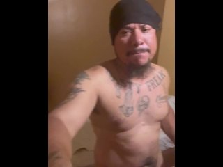 Tight big booty Latino caught fucking himself with anal beads in prison cell