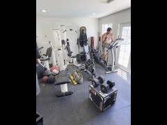 Getting my workout on