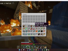 finding chicken jockey in woodland mansion and burning it down!!!!!!! (i drank a rage potion)