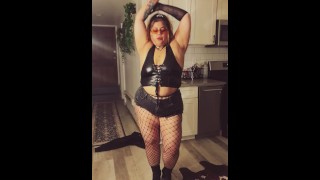 Burlesque porn video – Sexy Black Velvet Burlesque Choreo by Thick Latina Breana Khalo