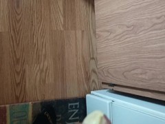 Baking you a cake for your birthday and playing with my uncircumcised dick