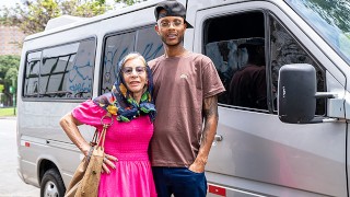 tattooed 81 years old granny picked up for rough anal