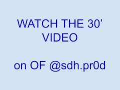 Hairy pussy - double dildo - real orgasm - RIDING IT