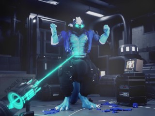 生长Ray，Druth布撕裂肌肉生长动画序列