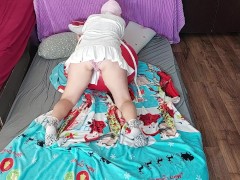 Amateur couple has crazy sex in the bedroom. Amateur couple takes a bath, wife with hairy pussy, big