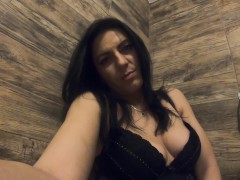 Beautiful latina girl masturbating while peeing 153