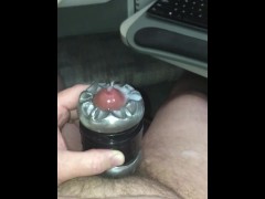 Going to town with a Fleshlight Quickshot - Screenshot 15 of 16 - Masturbation