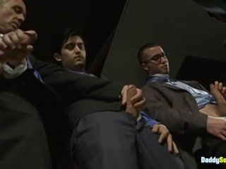 DaddysexFiles: Brock Rustin and JD Ryder join a bunch of working men craving for a big load