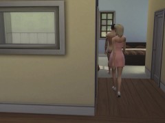 Soy entrenador personal y me follo una rubia tetona y si joven rubia amiga voyeur