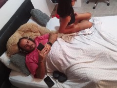 I masturbate my pussy in front of my stepfather