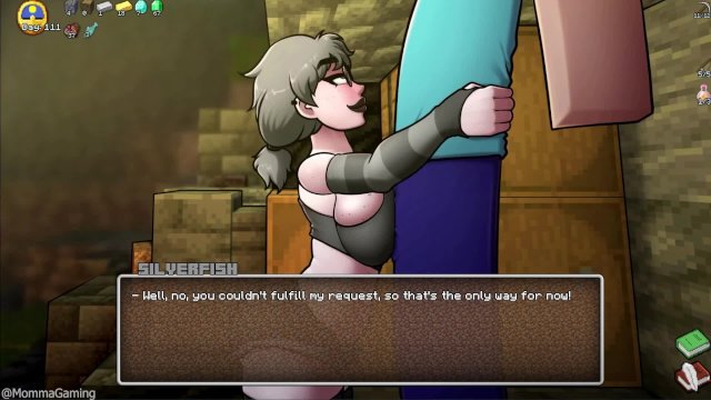 HornyCraft 0.26 - Silverfish Full Playthrough All Sex Scenes - Minecraft Parody Game