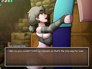 HornyCraft 0.26 - Silverfish Full Playthrough All Sex Scenes - Minecraft Parody Game