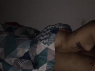 I get on top of my boyfriend and ask him to fill my pussy